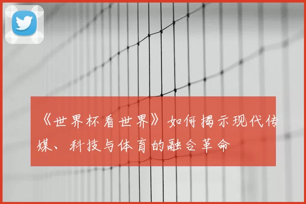 《世界杯看世界》如何揭示现代传媒、科技与体育的融合革命