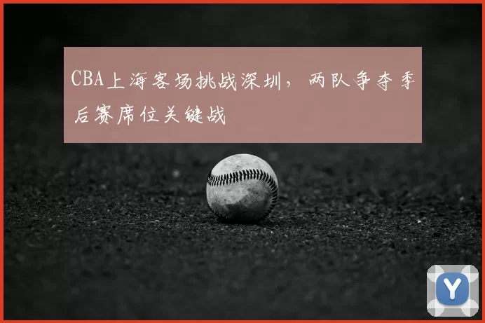 CBA上海客场挑战深圳，两队争夺季后赛席位关键战